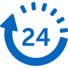 Média Courses image 6 Flèche en rond avec un 24 au milieu